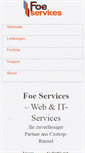 Mobile Screenshot of foe-services.de