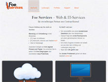 Tablet Screenshot of foe-services.de